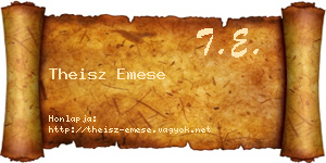 Theisz Emese névjegykártya